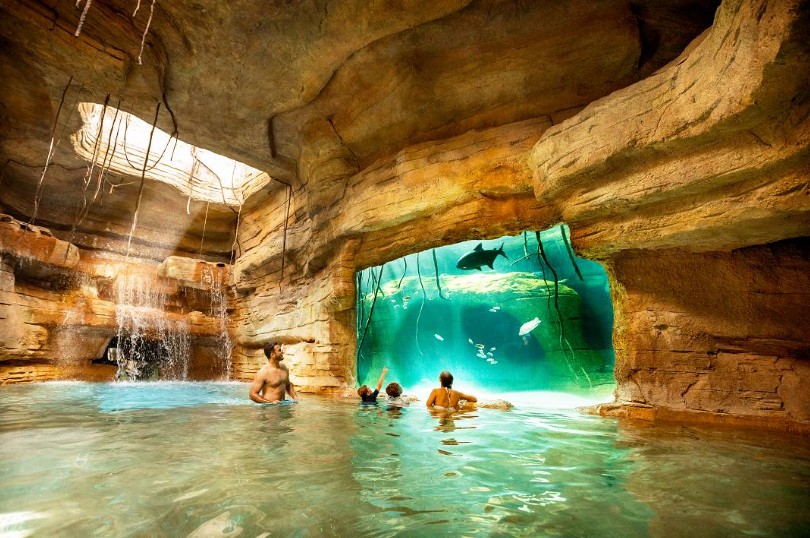 Indoor pool at Atlantis