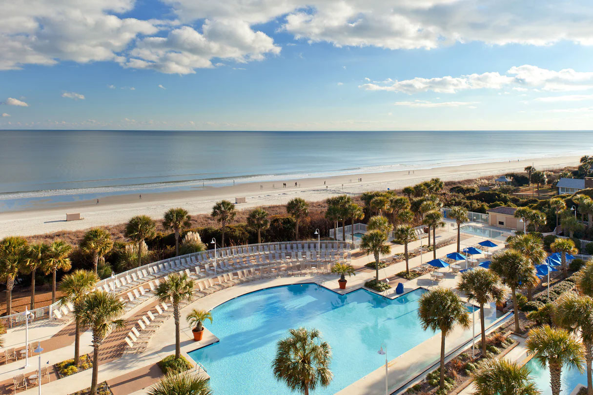 Beach and Pool at Myrtle Beach Marriott Resort