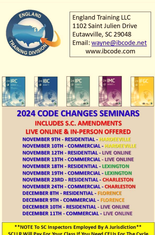 2024 Code Changes Seminars