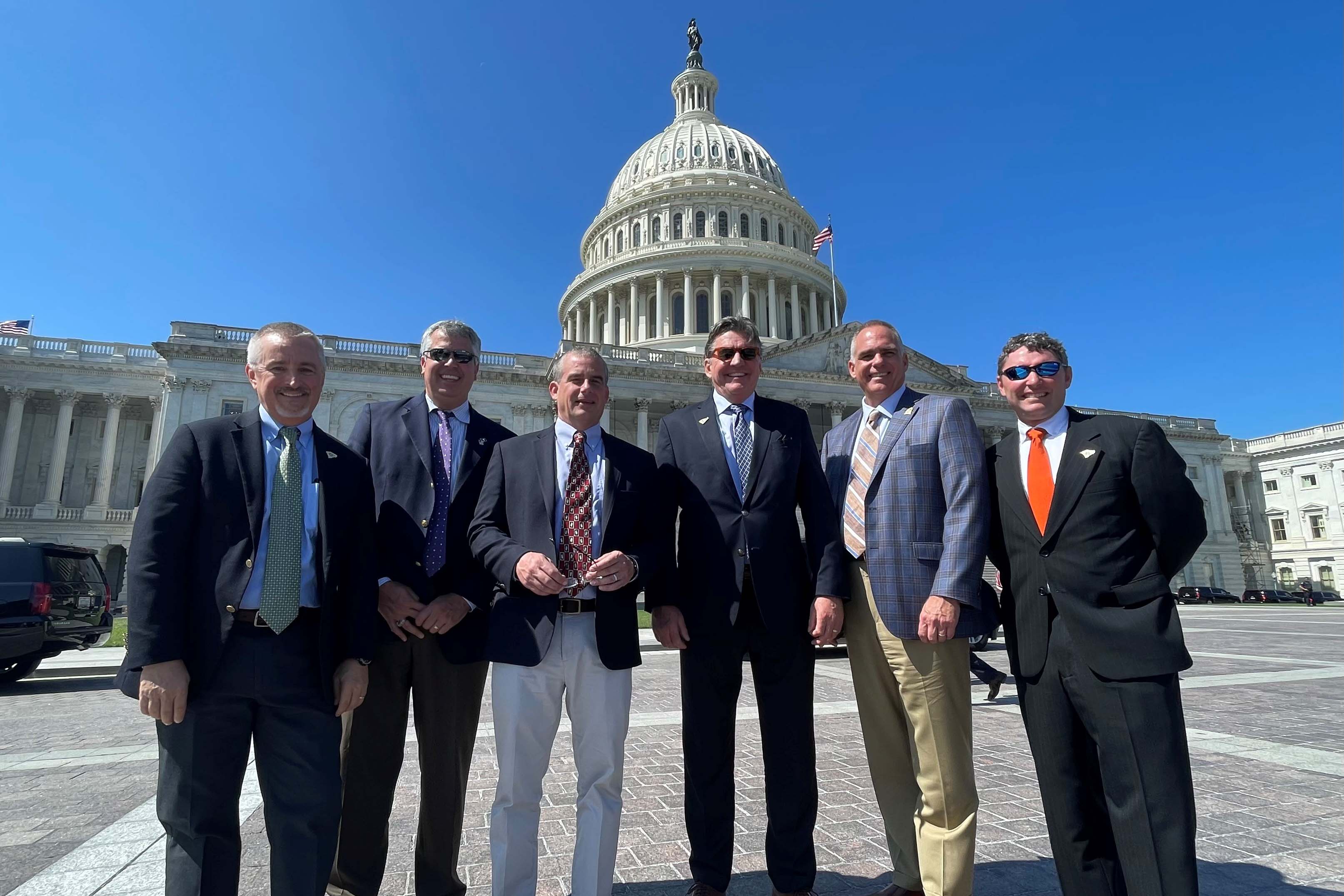 CAGC Delegation in front of the U.S. Capitol Building.