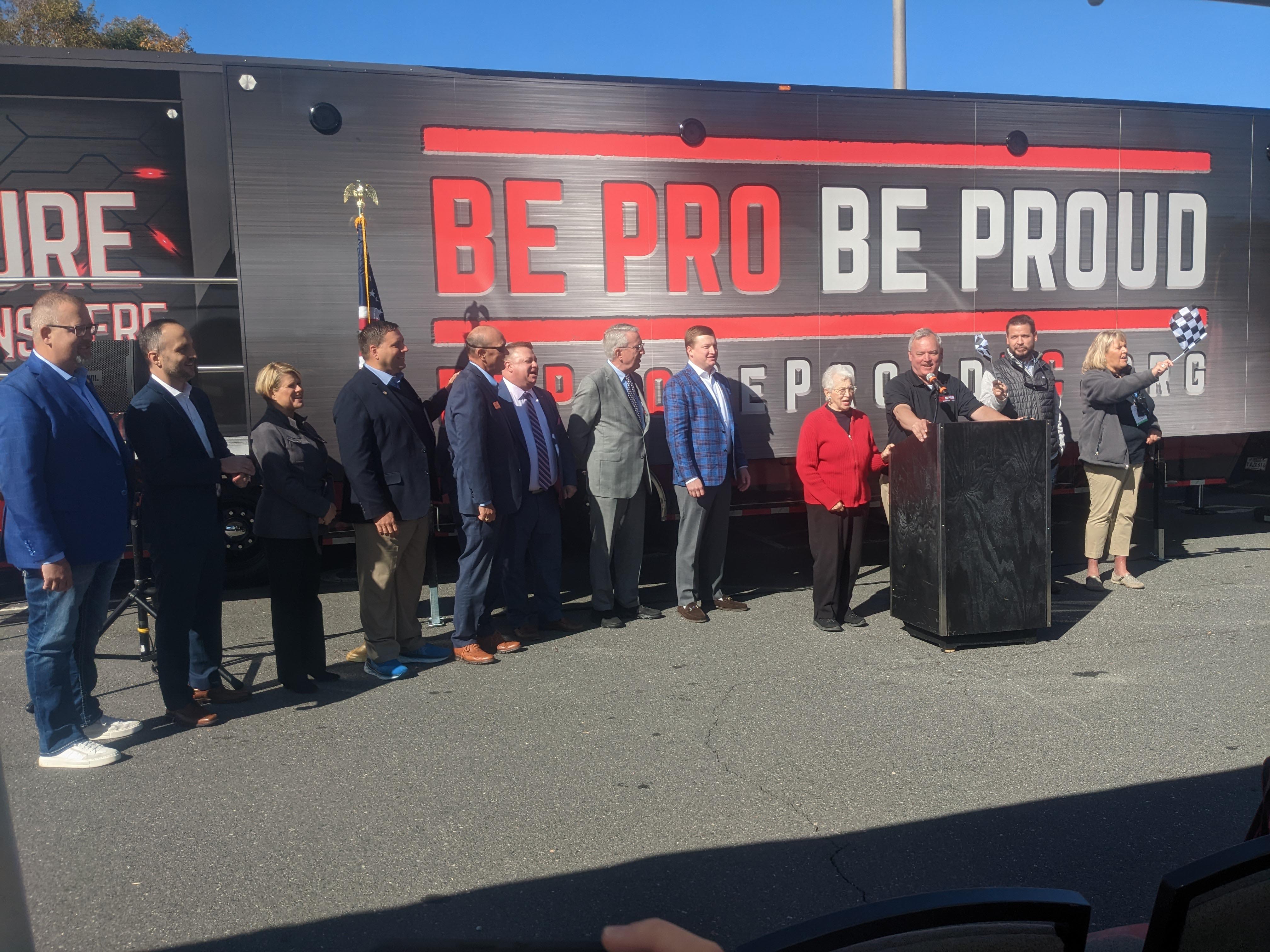Legislators at the Ceremonial Starting of the Engines