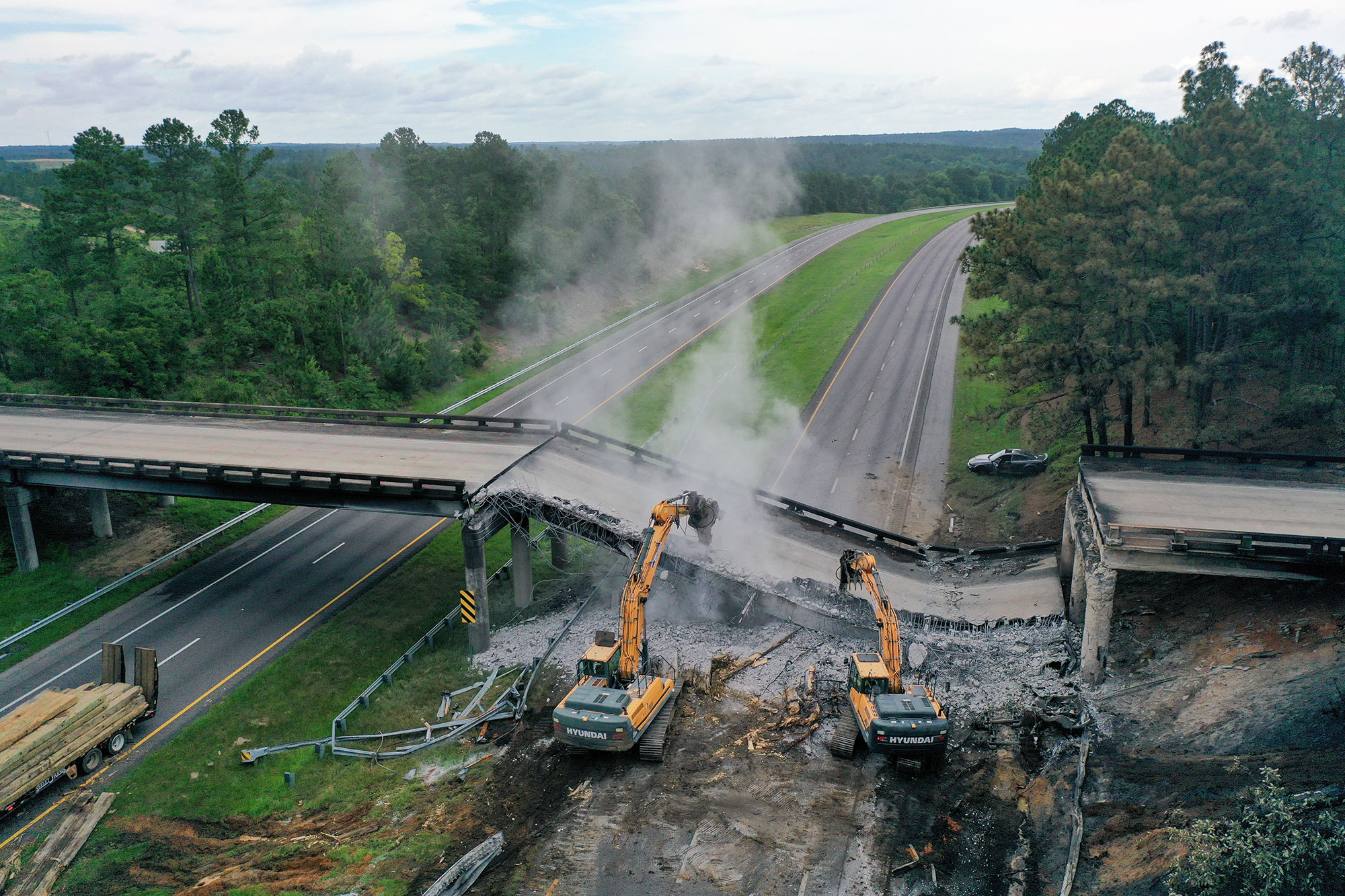 Emergency Demolition of Damaged S-2-105 (Old Vaucluse Road) Bridge Over I-20 and Repair of Roadway Near Mile Marker 13